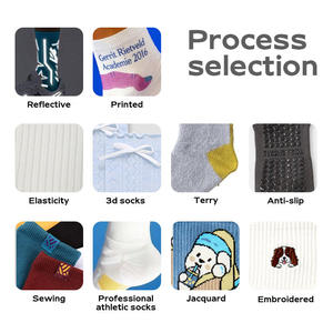 Échantillon Gratuit - Chaussettes Antibactériennes Mi-Mollet avec Logo Personnalisé, Chaussettes de Sport de Qualité, Unisexe, Anti-Odeur - Product Image 2