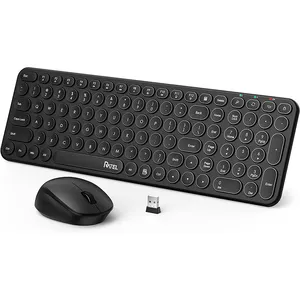 Tastiera e mouse wireless neri