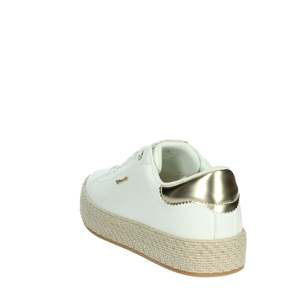 Baskets Tamaris pour femmes, style espadrille plateforme, couleur blanche - Product Image 2