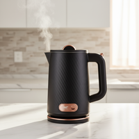 Bouilloire électrique sans fil OEM 1,8 L, nouveau design avec intérieur personnalisé en acier inoxydable 304 pour usage domestique