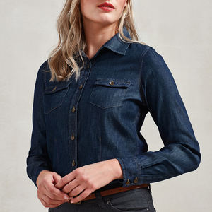 Camisas Vaqueras para Mujer, Casuales, Elegantes, Transpirables, de Verano, Bordadas, Tejidas, con Botones, Hombros Caídos, Ecológicas, Estilo Vintage - Product Image 5