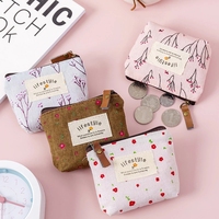 Mode Baru Dompet Kecil Koin Mini Wanita, Tas Kosmetik Garis Earphone Kunci Uang Risleting Dompet Anak Kecil Wanita