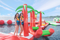 Nouveau design de parcours d'obstacles aquatiques, parc aquatique gonflable flottant pour la plage