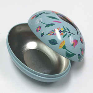 Custom Easter Egg Tin Packaging Easter Day Fantastic Egg Shape Tin Box For Candy Chocolate