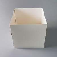 Boîtes d'expédition alimentaires carrées jetables en carton blanc, personnalisables – Offre Spéciale