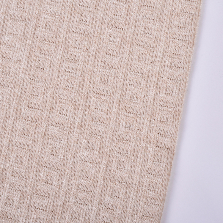 High Quality 280gsm Stripe Soft Knitted 48%rayon 29%Polyester 19%nylon 4%spandex Jacquard Fabric for Clothing