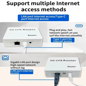 Router CPE de Doble Banda con Puerto LAN Desbloqueado, Router WiFi 5G LTE (con Ranura para Tarjeta SIM), Antena Integrada, Diseño Elegante y Minimalista - Product Image 5