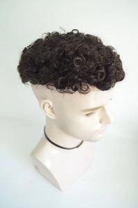 วิกผมหยิกสำหรับผู้<span class=keywords><strong>ชาย</strong></span>วิก<span class=keywords><strong>ผม</strong></span>คนอินเดีย - Product Image 5