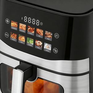 Friteuses à air numériques grande capacité 9,0 L et 10,5 L en acier inoxydable, friteuse à air intelligente avec fenêtre de visualisation et écran couleur - Product Image 3