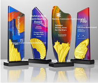Trophée en cristal au design étoile créatif |   Récompenses Métalliques Personnalisées de Haute Qualité pour la Reconnaissance des Employés