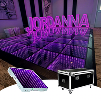 Plancher de danse LED DMX magnétique à effet miroir infini 3D éblouissant, modèle 2026, pour mariage, bar, fête, scène, éclairage
