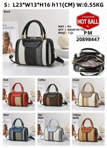 กระเป๋าถือแฟชั่นใหม่2025สำหรับผู้หญิงกระเป๋าสะพายข้างมีซิปสีตัดกันอย่างหรูหรากระเป๋าผู้หญิงสไตล์ลำลองหนัง PU ขนาดใหญ่ - Product Image 2