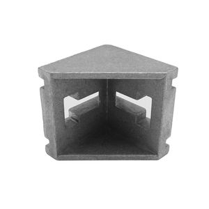 Mat cilalı Finish üçgen yapı yuvası ile siyah naylon kap 10 köşe köşeli mesnet - Product Image 5