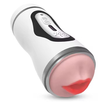 Godet de masturbation automatique vibrant et interactif pour homme, avec fonctions sensorielles et sonores, produit sexuel pour adultes