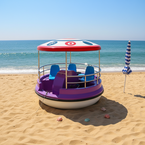 Nouveau design de <span class=keywords><strong>pédalo</strong></span> rond en fibre de verre avec couleur personnalisable, capacité de 5 personnes pour les lacs et les rivières - <span class=keywords><strong>Prix</strong></span> d'usine - Product Image 4