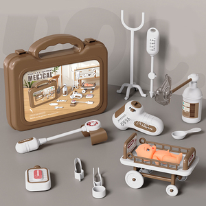 Ensemble de jeu de rôle médical pour enfants, <span class=keywords><strong>valise</strong></span> de docteur et infirmière en plastique, <span class=keywords><strong>jouet</strong></span> éducatif de haute qualité - Product Image 1
