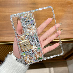 Zfold4 étui luxueux diamant Fold3 adapté à la coque de téléphone Samsung Z Fold5 offrant une couverture de boîtier d'expérience de pliage haut de gamme - Product Image 4