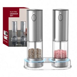 Rechargeable Salt and <b>Pepper</b> <b>Grinder</b> Electric Stainless Steel Spice Mills Custom Logo - Product Image 1
