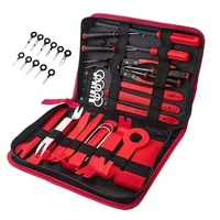 Ensemble d'outils à main de 38 pièces, kit d'outils de réparation automobile, kit de démontage de panneau radio, de garniture de porte, de tableau de bord, d'audio, kit d'installation et de levier