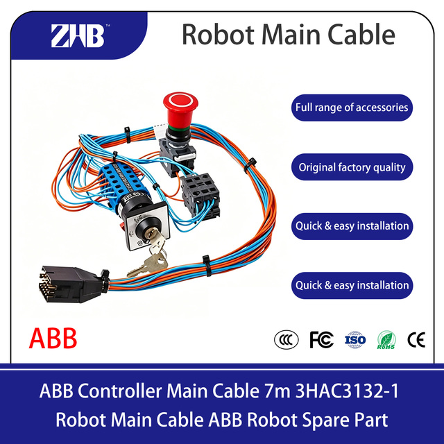 ABB Controller Main Cable 7m 3HAC3132-1 Robot Main Cable ABB Robot Spare Part ABB Original Factory Model Flexible Installation