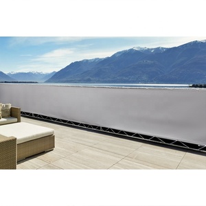 220gsm <span class=keywords><strong>Balcon</strong></span> écran de confidentialité clôture filet d'<span class=keywords><strong>ombrage</strong></span> tissu &amp; voiles écran vert clôture - Product Image 5