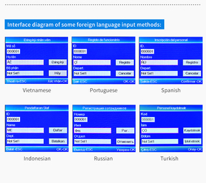 USB văn phòng kiểm soát truy cập máy đơn giản quẹt thẻ tham dự sinh trắc học quản lý vân tay 25 ngoại ngữ nhân viên - Product Image 5