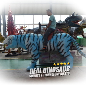 Zoológico de animales animatronic tigre paseo para niños - Product Image 5