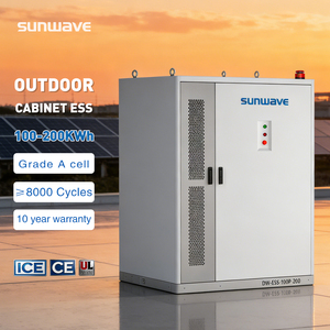 Système de stockage de batteries haute tension Sunwave monté sur rack, 50 kWh, 100 kWh, pour bâtiments commerciaux - Product Image 1