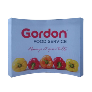 Exhibidores de Publicidad Personalizados para Ferias Comerciales y Eventos, Soporte de Banner Ajustable, Pared de Fondo Retráctil Portátil para Marketing - Product Image 1