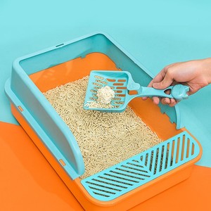 Extra Large Semi-Enclosed Cat Litter <b>Box</b> for Kittens - <b>Removable</b> with High Edges to Prevent Splashing - Product Image 2