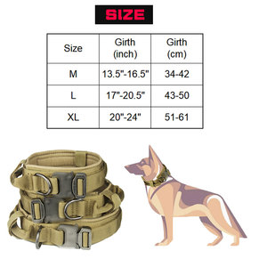 Collar para Mascotas con Logotipo Personalizado al por Mayor con Hebilla de Metal, Collar de Entrenamiento para Perros Medianos y Grandes, Collar Táctico de Alta Resistencia para Perro - Product Image 5