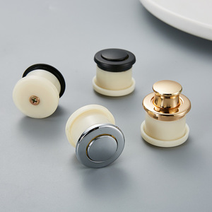 Concealed Handles Round Zinc Alloy Drawer Cabinet <b>Door</b> Embedded <b>Spring</b> Handle Modern Design Easy Installation - Product Image 2