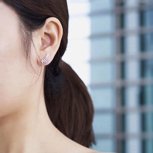 Orecchini a Forma di Foglia per Donne, Accessori di Moda Minimalisti Ispirati alla Natura per Uso Quotidiano - Product Image 4