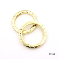 Anneaux à ressort en O personnalisés de qualité supérieure, anneaux à ressort circulaires dorés sur mesure, fermoirs à ressort spéciaux pour accessoires de maroquinerie