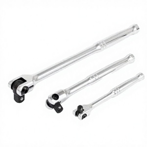 Clé à douille à barre coulissante avec poignée chromée, personnalisation OEM, acier au chrome-vanadium, entraînement 1/2 pouce, qualité industrielle - Product Image 2