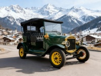 Voiture électrique classique rétro de luxe 4 places certifiée EEC COC, homologuée pour la circulation routière européenne, idéale pour les hôtels, les mariages et les visites touristiques.