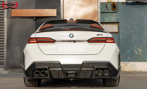 Kit corpo in fibra di carbonio a secco con gonna laterale anteriore con labbro posteriore diffusore canard alettoncino alettone per <span class=keywords><strong>BMW</strong></span> M5 G90 G99 - Product Image 5