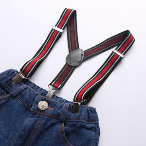 Conjuntos de Ropa para Bebé Niño, Pantalones Vaqueros con Tirantes, Trajes con Camisa de Tela Vaquera, de China - Product Image 5