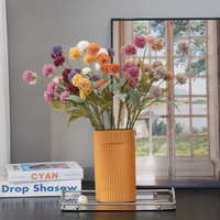 Fleurs artificielles Globe Amarante, fausses boules de pompons multicolores en soie écologique, pour arrangements floraux de Noël et de la maison