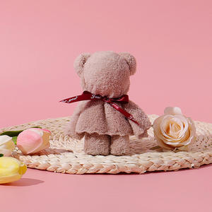 Acara Pembukaan Handuk Bayi Beruang Teddy Souvenir Bulu Karang Hadiah Kecil Warna Solid Hadiah untuk Siswa dan Hadiah Pernikahan - Product Image 6