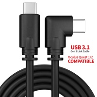 Cable VR Stream Link para auriculares y PC, accesorios 1/2, USB A tipo C, 16 pies, 5 metros, negro, para Oculus/metanquest 3,0