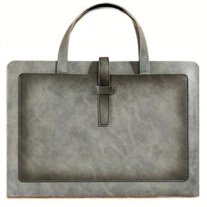 Leather Business Executive A4 <b>Document</b> <b>Bag</b> with Custom Logo and Handle for Promotional Use - Product Image 4