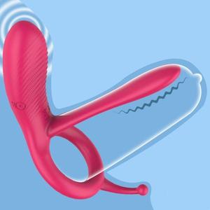 Anillo de bloqueo de terremoto fuerte con Control remoto inalámbrico para hombre, edredón de anillo para pene, suministros de interés de resonancia para marido y esposa - Product Image 2