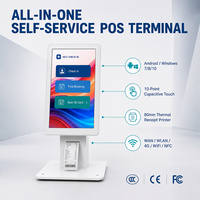 Point de vente tout-en-un Ordinateur PC Smart Retail Restaurant Écran tactile Terminal de point de vente Windows Android Pos Machine avec imprimante
