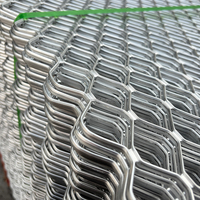 Grille décorative en maille de magnésium métallique Amplimesh, grille en aluminium en forme de diamant