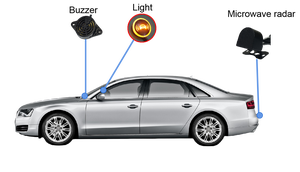 Radar à micro-ondes camion BSD système d'aide au changement de voie détection d'angle mort de voiture système étanche Double alarme Radar universel - Product Image 6