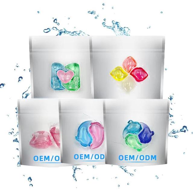 2026 New Eco-Friendly Laundry Pods High Efficiency Deep Cleaning Long Lasting Fragrance ultra Condensed Detergent Pods Color