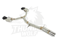 Tuyaux d'échappement en acier inoxydable 304 haute performance compatibles avec Audi 2017-2024 RS4 B9/RS5 F5 2.9T Catback (OEM/Vannes électroniques)