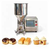 Machine de remplissage commerciale en acier inoxydable pour pâtisseries : Donuts, Gâteaux éponge, Cupcakes, Croissants, Pâtisseries feuilletées, Tartes, Biscuits, Muffins