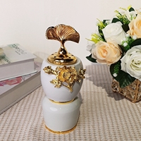 Brûleur d'encens arabe en céramique et métal blanc, design moderne et luxueux, portable, pour la maison, les fêtes et les mariages, décoration du Ramadan